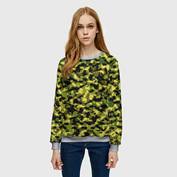 Свитшот женский Камуфляжный стиль, цвет: 3D-меланж — фото 2