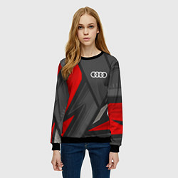 Свитшот женский Audi sports racing, цвет: 3D-черный — фото 2