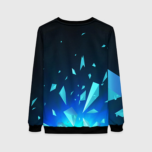 Женский свитшот Zelda взрыв частиц / 3D-Черный – фото 2