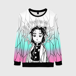 Свитшот женский Стикер - шинобу кочо, цвет: 3D-черный