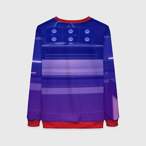 Женский свитшот Серебряный Волк стар рейл / 3D-Красный – фото 2