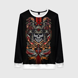 Женский свитшот Samurai skull