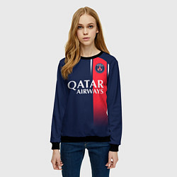 Свитшот женский Неймар форма ПСЖ 2324 домашняя, цвет: 3D-черный — фото 2