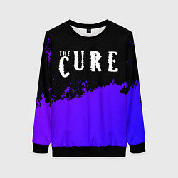 Женский свитшот The Cure purple grunge