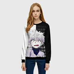 Свитшот женский Киллуа - Hunter x Hunter, цвет: 3D-черный — фото 2