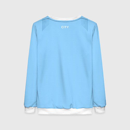 Женский свитшот Манчестер Сити форма 2324 домашняя / 3D-Белый – фото 2