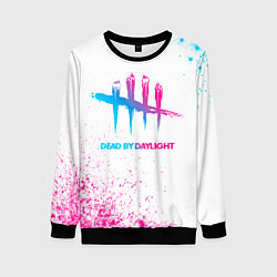 Женский свитшот Dead by Daylight neon gradient style