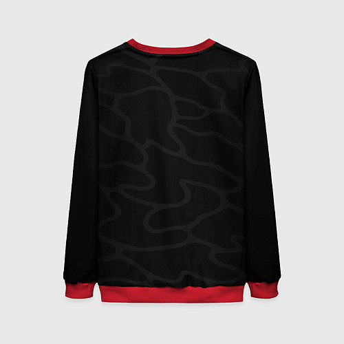 Женский свитшот Furia black / 3D-Красный – фото 2