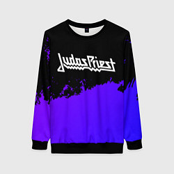 Женский свитшот Judas Priest purple grunge