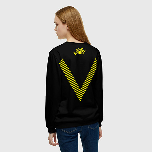 Женский свитшот Team Vitality Bee / 3D-Черный – фото 4