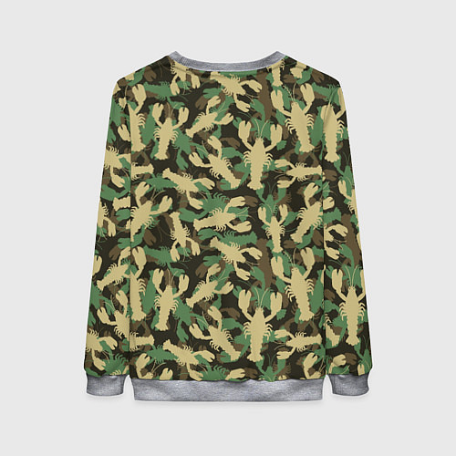 Женский свитшот Камуфляж из раков / 3D-Меланж – фото 2