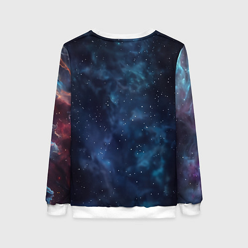 Женский свитшот Galactic lion / 3D-Белый – фото 2