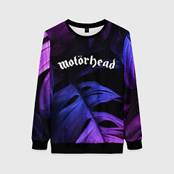 Женский свитшот Motorhead neon monstera