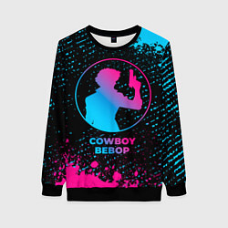 Женский свитшот Cowboy Bebop - neon gradient