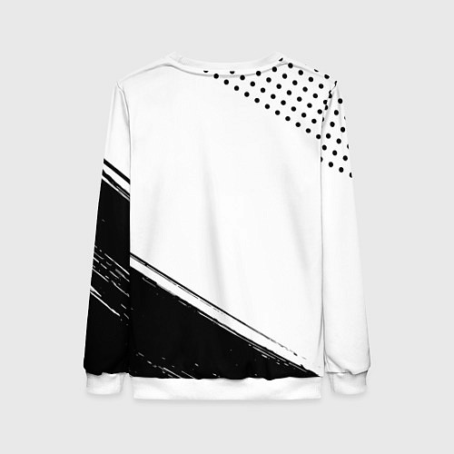 Женский свитшот Muse и рок символ на светлом фоне / 3D-Белый – фото 2