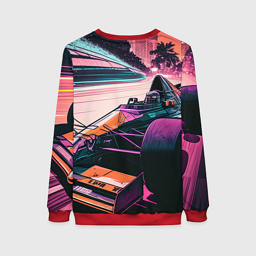 Женский свитшот Болид F-1 / 3D-Красный – фото 2