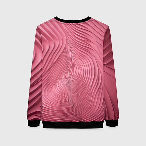 Женский свитшот Фантазия в малиновом / 3D-Черный – фото 2