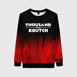 Женский свитшот Thousand Foot Krutch red plasma