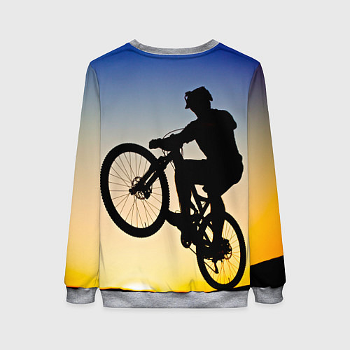 Женский свитшот Прыжок велосипедиста / 3D-Меланж – фото 2