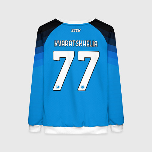 Женский свитшот Хвича Кварацхелия ФК Наполи 77 / 3D-Белый – фото 2