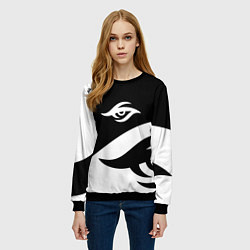 Свитшот женский Форма Team Secret white, цвет: 3D-черный — фото 2