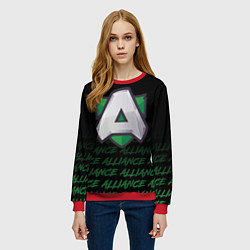 Свитшот женский Alliance art, цвет: 3D-красный — фото 2
