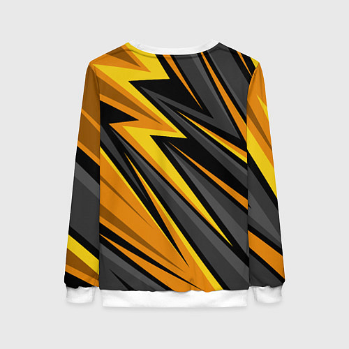 Женский свитшот Fnatic - киберспорт желтый / 3D-Белый – фото 2