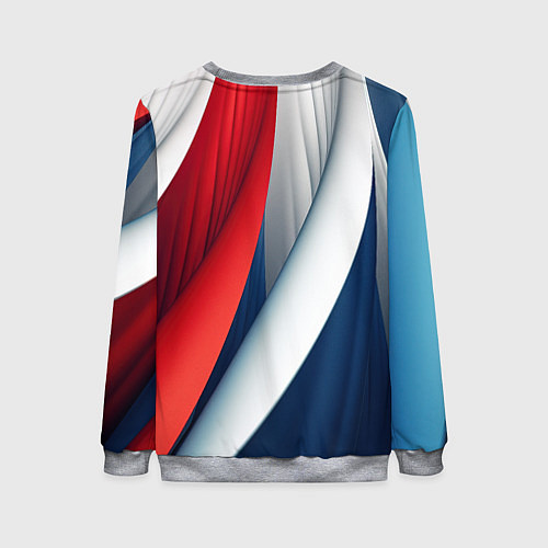 Женский свитшот Герб России абстракция / 3D-Меланж – фото 2