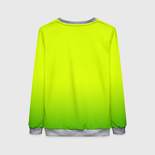 Женский свитшот Сочный лимон градиент / 3D-Меланж – фото 2