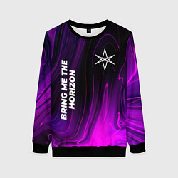 Женский свитшот Bring Me the Horizon violet plasma