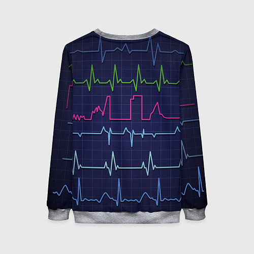 Женский свитшот Color pulse / 3D-Меланж – фото 2