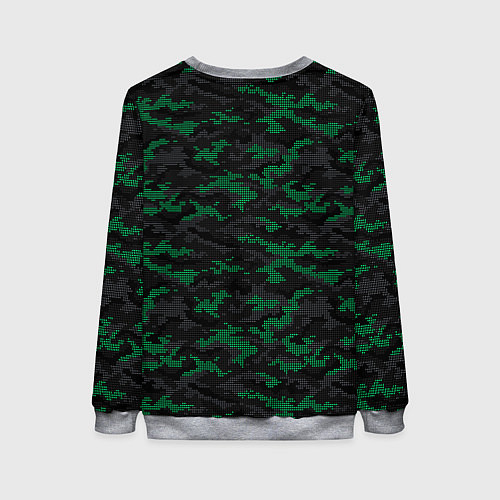 Женский свитшот Точечный камуфляжный узор Spot camouflage pattern / 3D-Меланж – фото 2