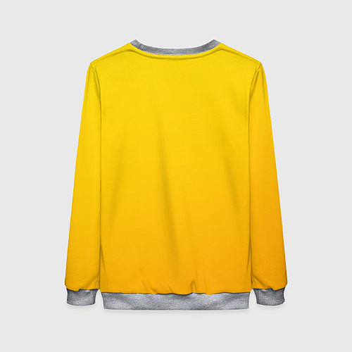 Женский свитшот Гомер и пончик / 3D-Меланж – фото 2