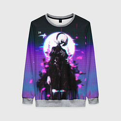 Женский свитшот Nier automata 2b neon