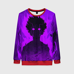 Свитшот женский Mob Psycho Rage, цвет: 3D-красный