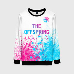 Женский свитшот The Offspring neon gradient style: символ сверху
