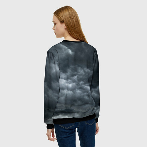 Женский свитшот Avatar dark sky / 3D-Черный – фото 4