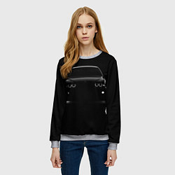 Свитшот женский BMW in the dark, цвет: 3D-меланж — фото 2