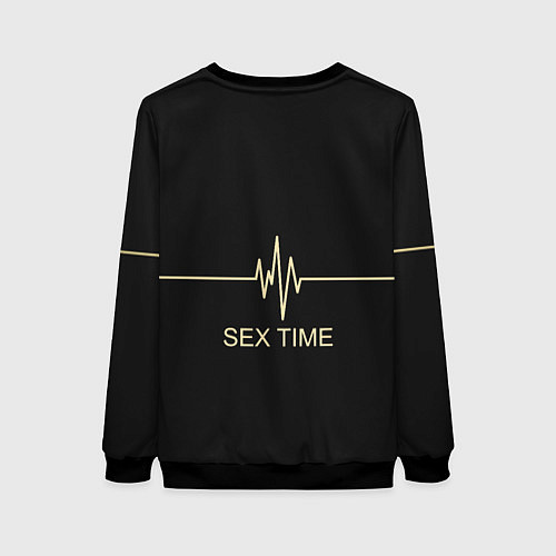 Женский свитшот Sex Time / 3D-Черный – фото 2