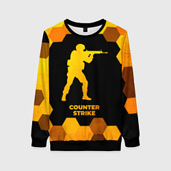 Женский свитшот Counter Strike - gold gradient