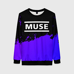 Женский свитшот Muse purple grunge