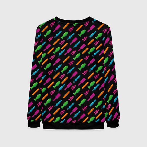 Женский свитшот Sex Shop / 3D-Черный – фото 2