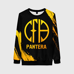 Женский свитшот Pantera - gold gradient