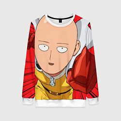 Свитшот женский Saitama big, цвет: 3D-белый