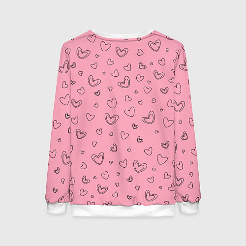 Женский свитшот Blackpink силуэт / 3D-Белый – фото 2