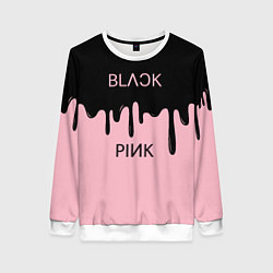 Свитшот женский Blackpink - краски, цвет: 3D-белый