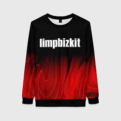 Женский свитшот Limp Bizkit red plasma