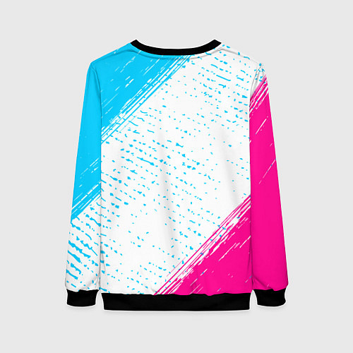 Женский свитшот Aerosmith neon gradient style / 3D-Черный – фото 2