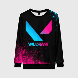 Женский свитшот Valorant - neon gradient