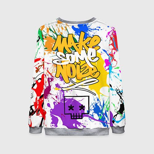 Женский свитшот Нойз Мс - брызги / 3D-Меланж – фото 2
